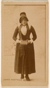 Marie Rostelle, from the Actresses series (N245) issued by Kinney Brothers to promote Sweet Caporal Cigarettes MET DP859465