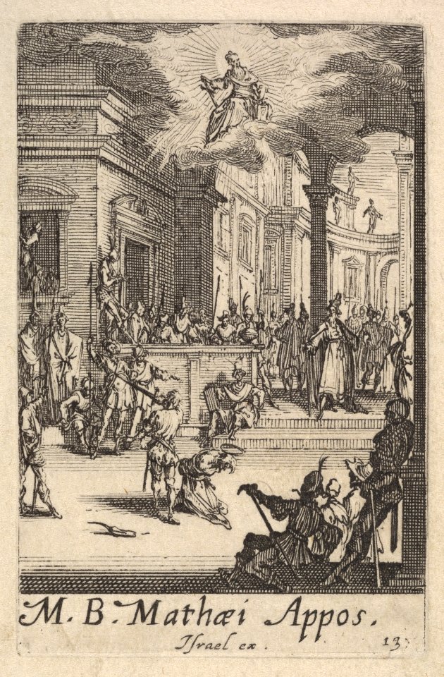 Martyrdom of Saint Matthew, from the series 'The little apostles' (Les petits apôtres) MET DP833441