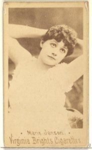 Marie Janson, from the Actors and Actresses series (N45, Type 1) for Virginia Brights Cigarettes MET DP829579