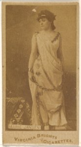 Marie Jansen, from the Actors and Actresses series (N45, Type 1) for Virginia Brights Cigarettes MET DP830463