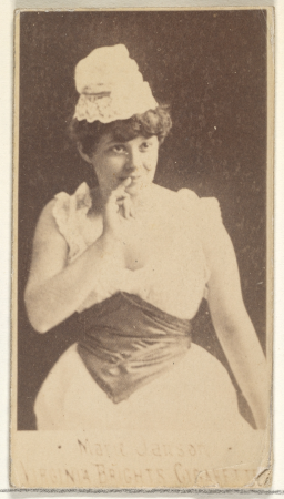 Marie Janson, from the Actors and Actresses series (N45, Type 1) for Virginia Brights Cigarettes MET DP829580