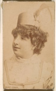 Marie Jennoe, from the Actresses series (N246), Type 1, issued by Kinney Brothers to promote Sporting Extra Cigarettes MET DP860001