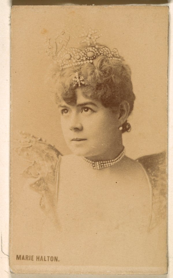 Marie Halton, from the Actresses series (N246), Type 1, issued by Kinney Brothers to promote Sporting Extra Cigarettes MET DP860007