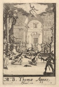Martyrdom of Saint Thomas, from the series 'The little apostles' (Les petits apôtres) MET DP833430
