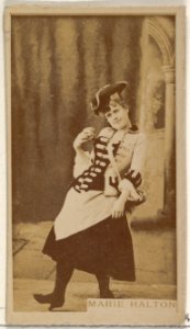 Marie Halton, from the Actors and Actresses series (N45, Type 8) for Virginia Brights Cigarettes MET DP831497