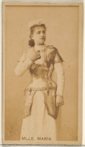 Mlle. Maria, from the Actors and Actresses series (N45, Type 8) for Virginia Brights Cigarettes MET DP831567
