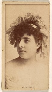 Mlle. Ollinier, from the Actresses series (N245) issued by Kinney Brothers to promote Sweet Caporal Cigarettes MET DP859265