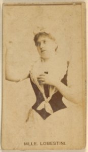 Mlle. Lobestini, from the Actors and Actresses series (N45, Type 8) for Virginia Brights Cigarettes MET DP831694