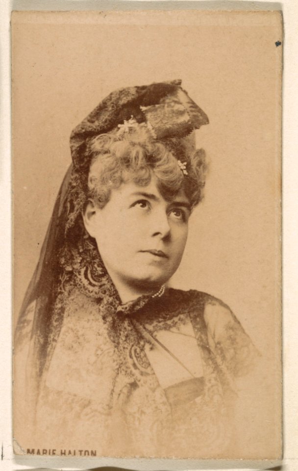 Marie Halton, from the Actresses series (N246), Type 1, issued by Kinney Brothers to promote Sporting Extra Cigarettes MET DP859998