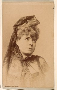 Marie Halton, from the Actresses series (N246), Type 1, issued by Kinney Brothers to promote Sporting Extra Cigarettes MET DP859998