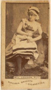 Mlle. Louison, Paris, from the Actors and Actresses series (N45, Type 1) for Virginia Brights Cigarettes MET DP830476