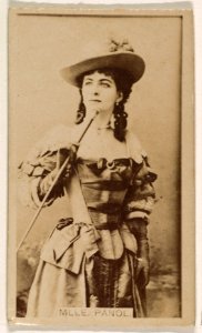 Mlle. Panol, from the Actresses series (N245) issued by Kinney Brothers to promote Sweet Caporal Cigarettes MET DP859299