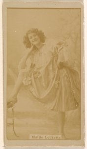 Mlle. Lobestini, from the Actresses series (N245) issued by Kinney Brothers to promote Sweet Caporal Cigarettes MET DP859007