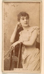 Mlle. Olga, from the Actresses series (N245) issued by Kinney Brothers to promote Sweet Caporal Cigarettes MET DP859263