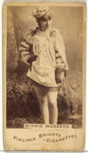 Minnie Maddern, from the Actors and Actresses series (N45, Type 1) for Virginia Brights Cigarettes MET DP829652