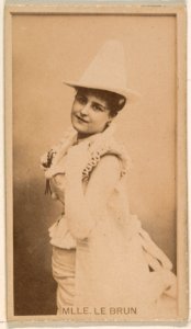 Mlle. Le Brun, from the Actresses series (N245) issued by Kinney Brothers to promote Sweet Caporal Cigarettes MET DP858954