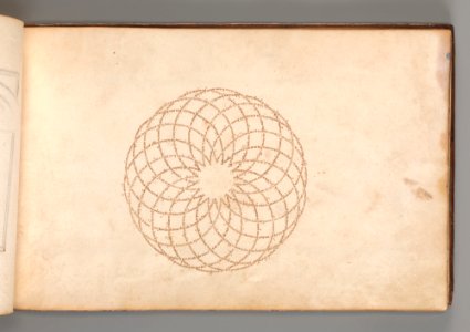 Micrographic Design in the Shape of Circle build up from Intersecting Circles MET DP-12235-030