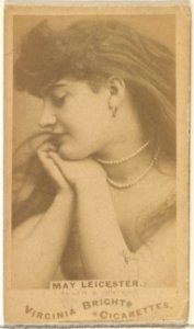 Mlle. Lenteline, Paris, from the Actors and Actresses series (N45, Type 1) for Virginia Brights Cigarettes MET DP829780