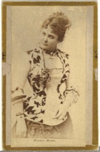 Minnie Hauk, from the Actresses and Celebrities series (N60, Type 2) promoting Little Beauties Cigarettes for Allen & Ginter brand tobacco products MET DP839474