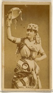 Mlle. Raige, from the Actors and Actresses series (N45, Type 8) for Virginia Brights Cigarettes MET DP831593