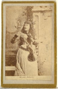 Minnie Palmer, from the Actresses and Celebrities series (N60, Type 2) promoting Little Beauties Cigarettes for Allen & Ginter brand tobacco products MET DP839491