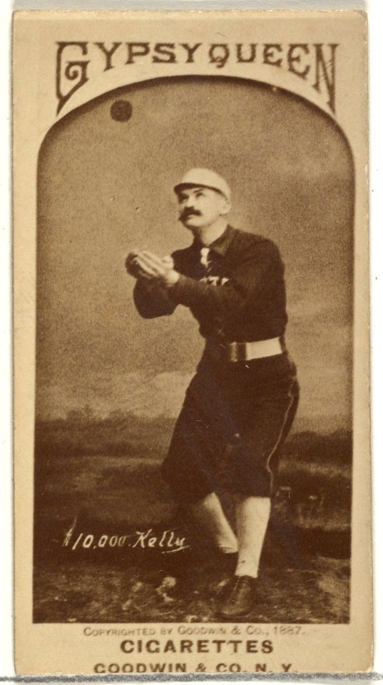 Michael Joseph "$10,000" Kelly, from the Old Judge series (N172) for Old Judge and Gypsy Queen Cigarettes MET DP846469