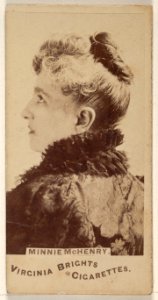 Minnie McHenry, from the Actors and Actresses series (N45, Type 1) for Virginia Brights Cigarettes MET DP830487