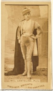 Mlle. Lenteline, Paris, from the Actors and Actresses series (N45, Type 1) for Virginia Brights Cigarettes MET DP829779