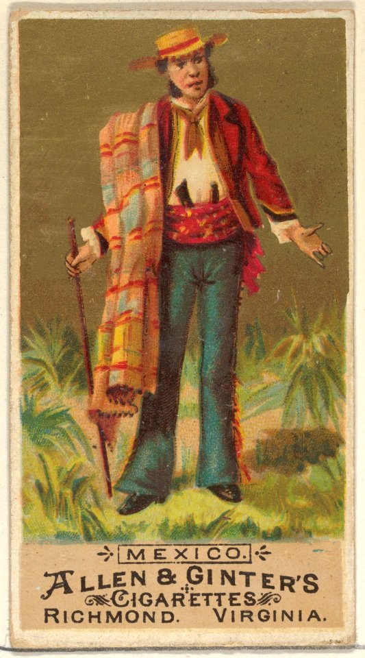 Mexico, from the Natives in Costume series (N16) for Allen & Ginter Cigarettes Brands MET DP834840