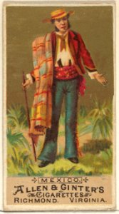 Mexico, from the Natives in Costume series (N16) for Allen & Ginter Cigarettes Brands MET DP834840