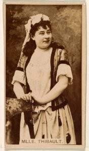 Mlle. Lena Thibaut, from the Actresses series (N245) issued by Kinney Brothers to promote Sweet Caporal Cigarettes MET DP859712