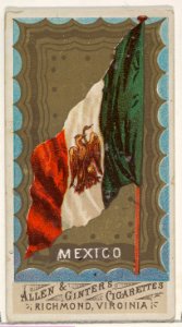 Mexico, from Flags of All Nations, Series 1 (N9) for Allen & Ginter Cigarettes Brands MET DP831929