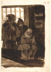 Monks in an Interior; Images of Spain Album (F), page 33 MET DP800143