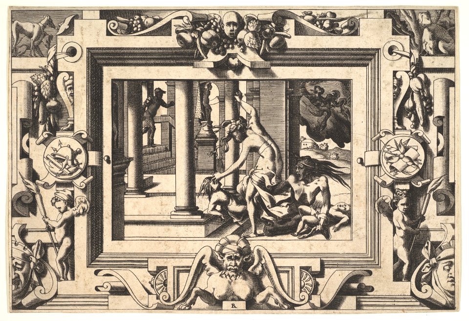 Medea kills the two children she had by Jason- Histoire de Jason et de la conquête de la toison d'or. MET DP829669