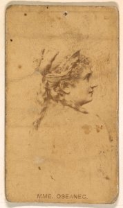 Mme. Oseanec, from the Actresses series (N245) issued by Kinney Brothers to promote Sweet Caporal Cigarettes MET DP859280