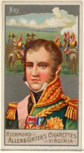 Michel Ney, from the Great Generals series (N15) for Allen & Ginter Cigarettes Brands MET DP834793