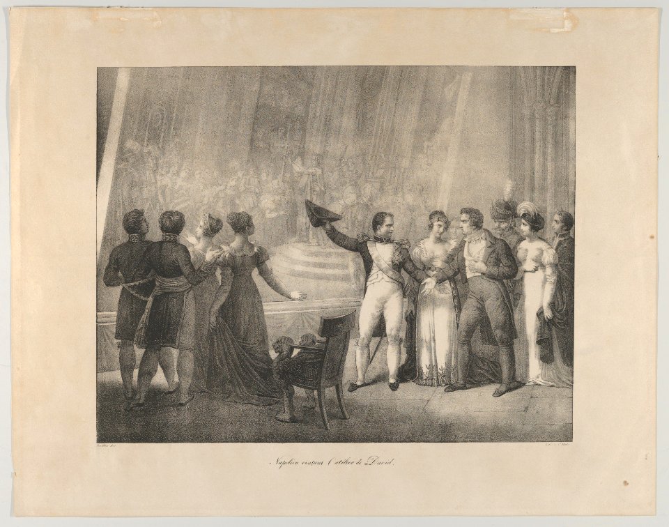 Napoleon and Josephine Visiting the Studio of David, January 4, 1808 MET DP854072