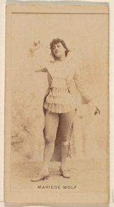 Mariede Wolf, from the Actresses series (N245) issued by Kinney Brothers to promote Sweet Caporal Cigarettes MET DP859889