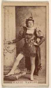 Marie Vanoni, from the Actresses series (N245) issued by Kinney Brothers to promote Sweet Caporal Cigarettes MET DP859760