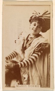 Marie Yorke, from the Actresses series (N245) issued by Kinney Brothers to promote Sweet Caporal Cigarettes MET DP859927