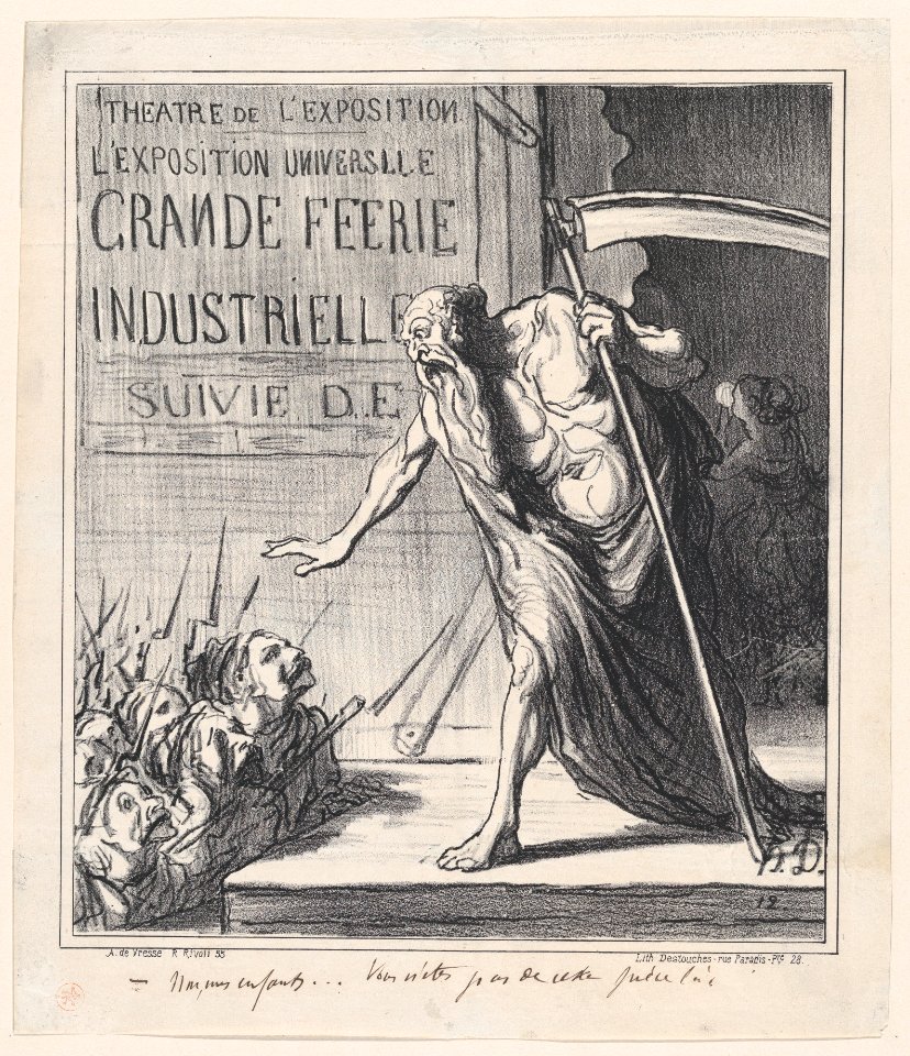 No my children... you are not part of this play here!, from 'News of the day,' published in Le Charivari, March 8, 1867 MET DP877615