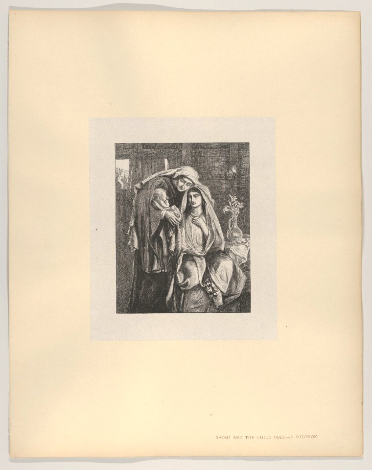 Naomi and the Child Obed (Dalziels' Bible Gallery) MET DP835641