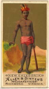 New Caledonia, from the Natives in Costume series (N16) for Allen & Ginter Cigarettes Brands MET DP834842