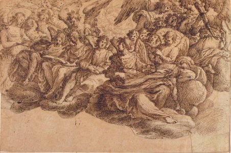 Music-Making Angels Seated on Clouds MET 1971.66.2