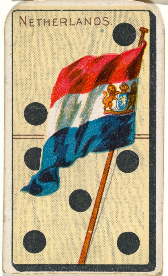 Netherlands, from the National Flag on Domino series (T177) issued by Kinney Brothers to promote Sweet Caporal Cigarettes MET DP842636
