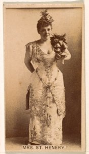 Mrs. St. Henery, from the Actresses series (N245) issued by Kinney Brothers to promote Sweet Caporal Cigarettes MET DP859621