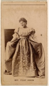 Mrs. Stuart Robson, from the Actresses series (N245) issued by Kinney Brothers to promote Sweet Caporal Cigarettes MET DP859421