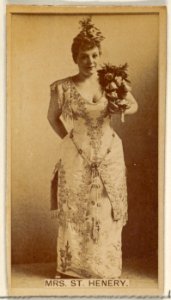 Mrs. St. Henery, from the Actors and Actresses series (N45, Type 8) for Virginia Brights Cigarettes MET DP831623