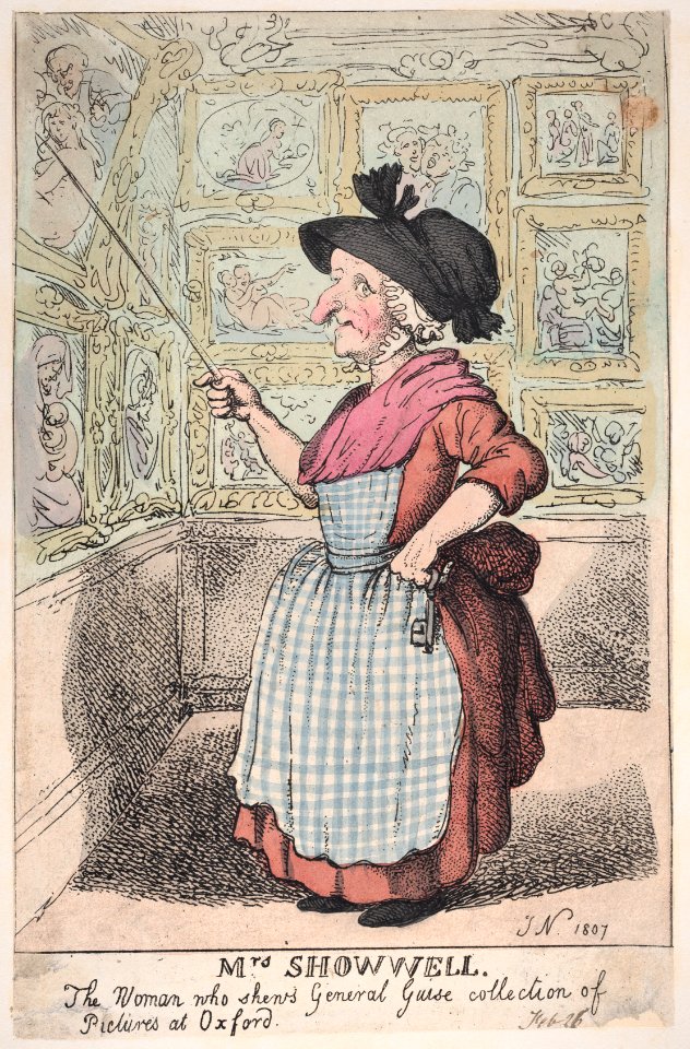 Mrs. Showell, the Woman who shows General Guise's Collection of Pictures at Oxford MET DP881823