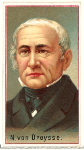N. von Dreysse, printer's sample for the World's Inventors souvenir album (A25) for Allen & Ginter Cigarettes MET DP838822
